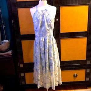 Ladies floral print dressy dress